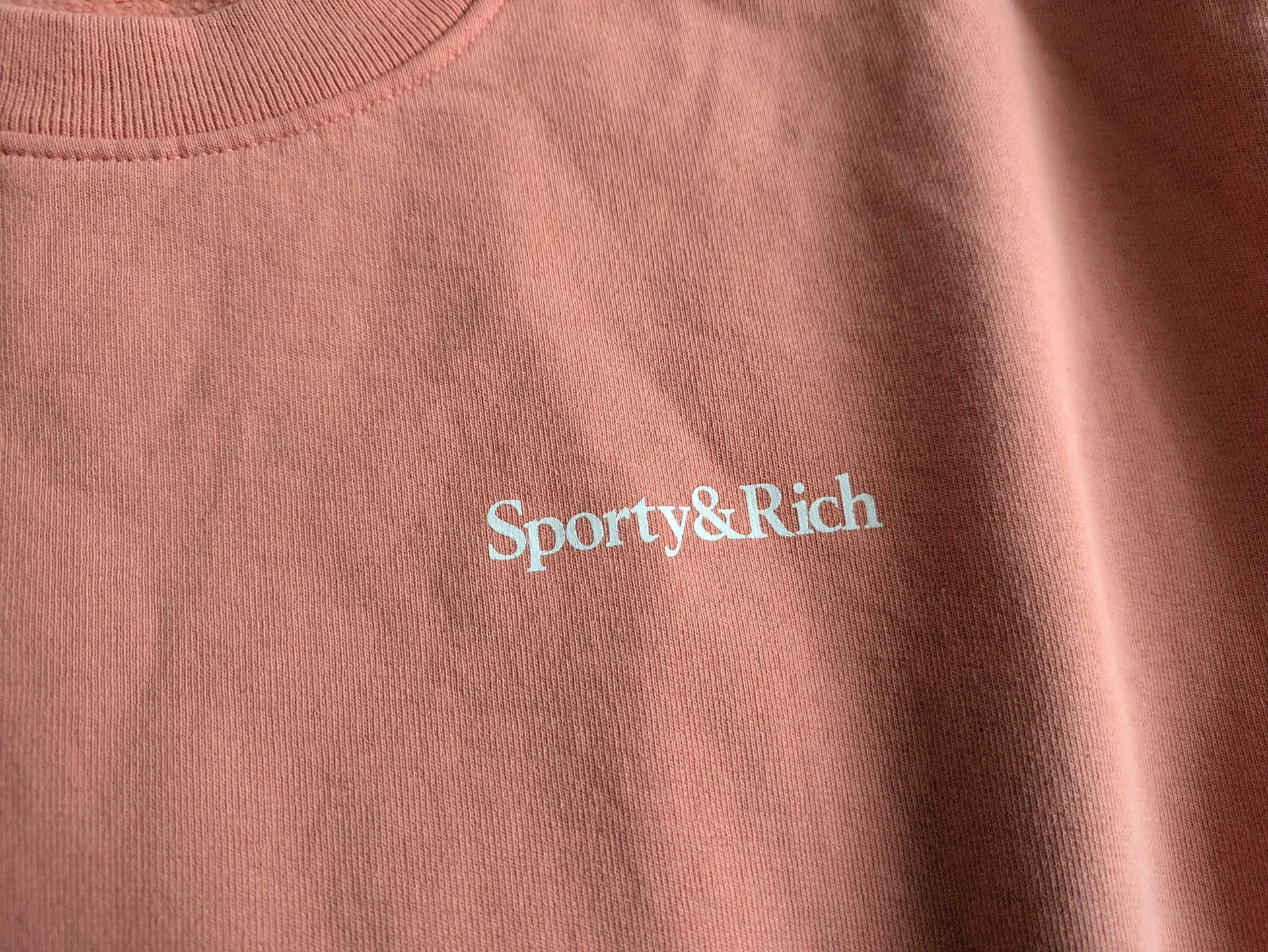 Новый розовый свитшот Sporty & Rich S (оригинал) - миниатюра 4