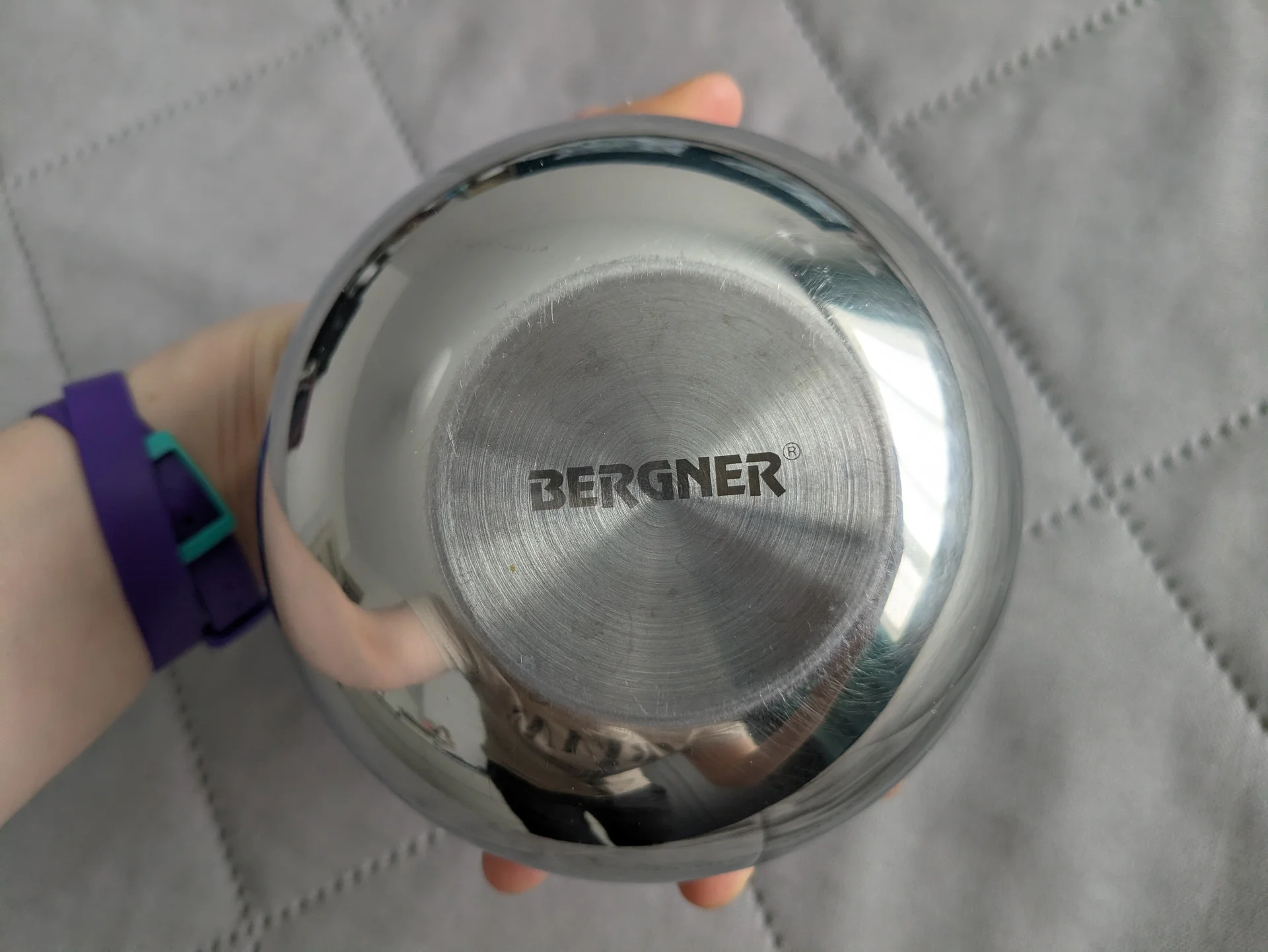 Сахарница Bergner с ложкой, нержавеющая сталь - миниатюра 2
