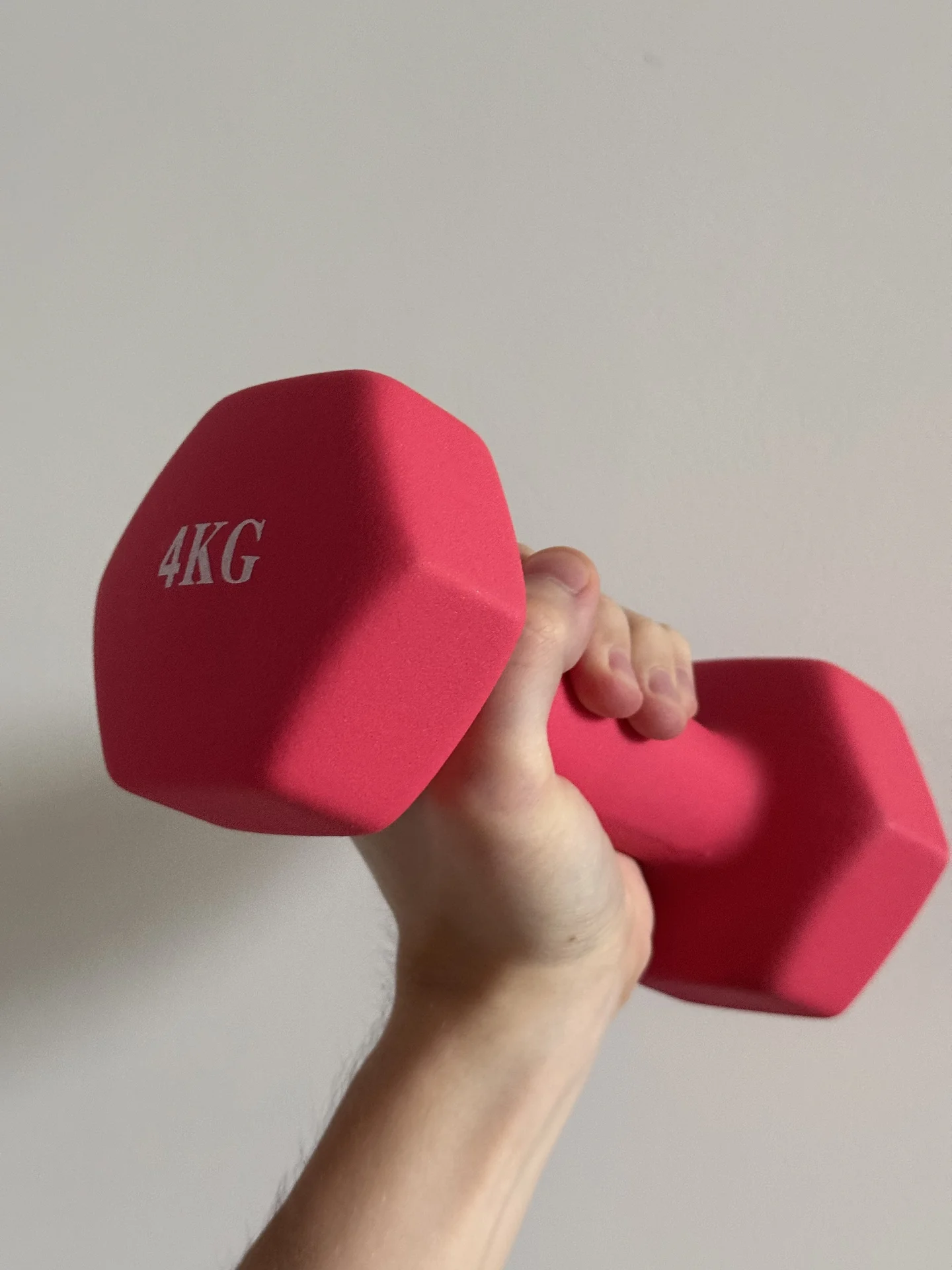 Гантели неопреновые 4 кг Unix fit розовые - миниатюра 2