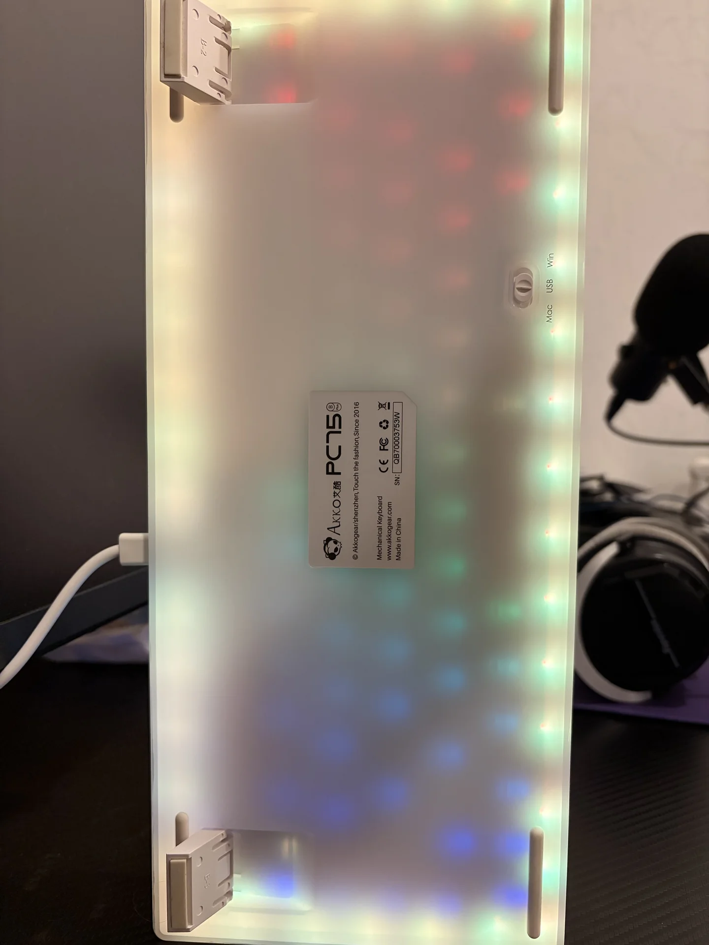 Механическая клавиатура Akko PC75B Plus BW - миниатюра 2