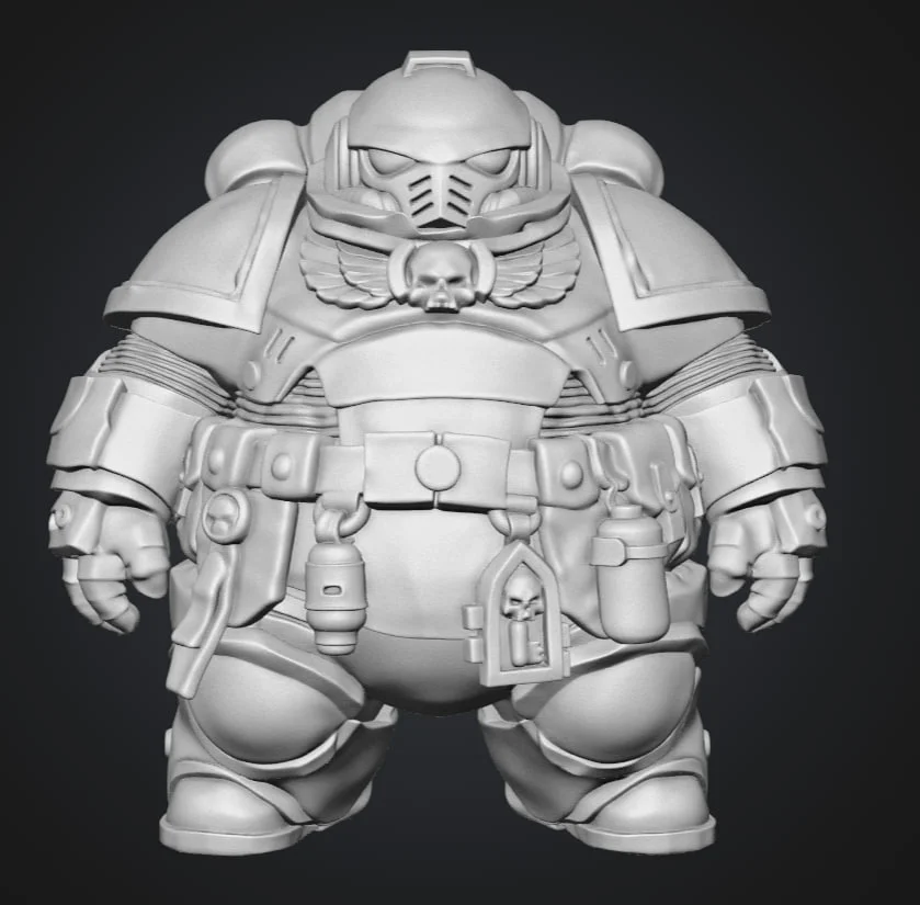 Фигурка Толстого Космодесантника Warhammer 40000 - миниатюра 2