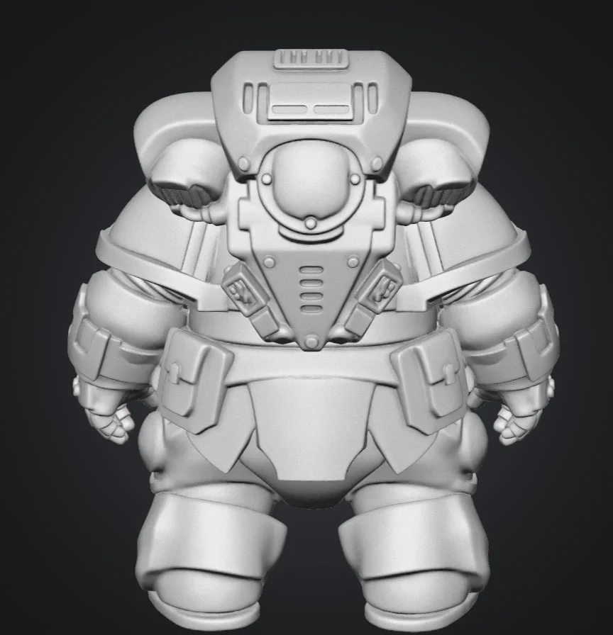 Фигурка Толстого Космодесантника Warhammer 40000 - миниатюра 3