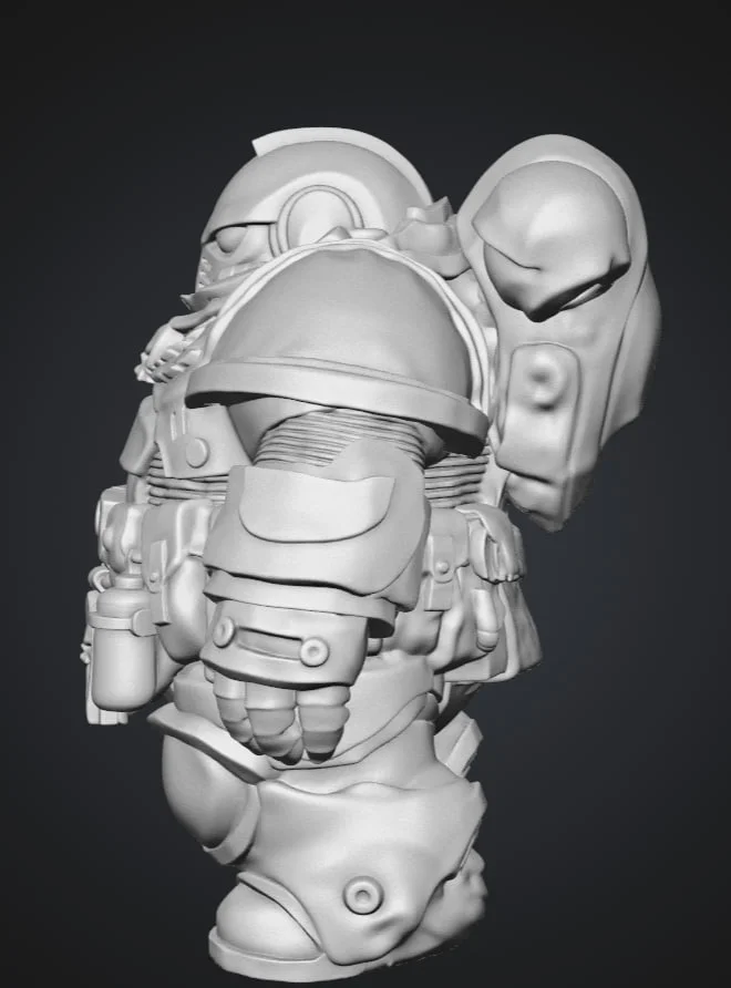 Фигурка Толстого Космодесантника Warhammer 40000 - миниатюра 4