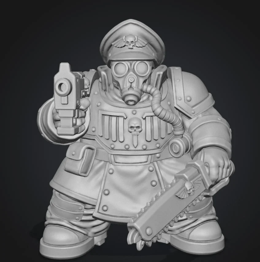 Фигурка Толстого Криговца Warhammer 40000 - миниатюра 2