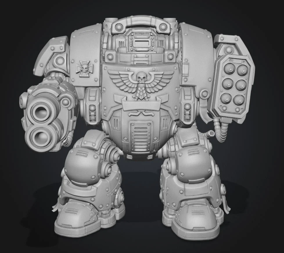 Фигурка толстого Дредноута Warhammer 40000 - миниатюра 2