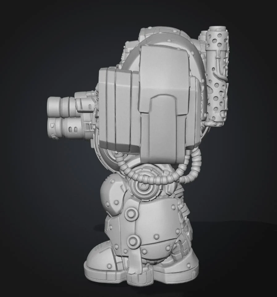 Фигурка толстого Дредноута Warhammer 40000 - миниатюра 4