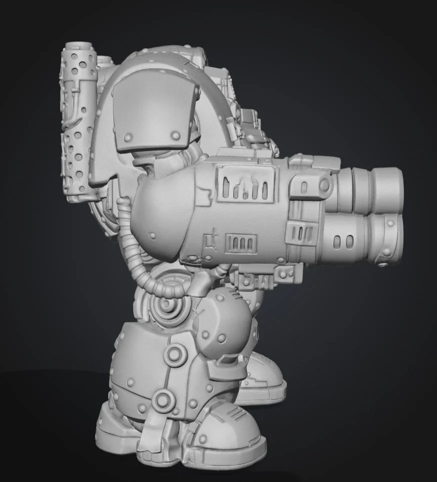 Фигурка толстого Дредноута Warhammer 40000 - миниатюра 5
