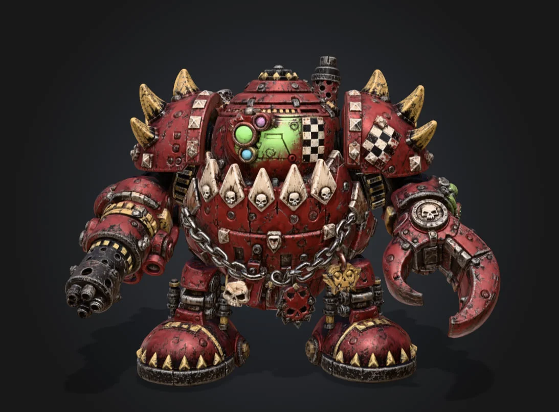 Фигурка толстого Мега-бота Krumpin Warhammer 40000 - изображение 1