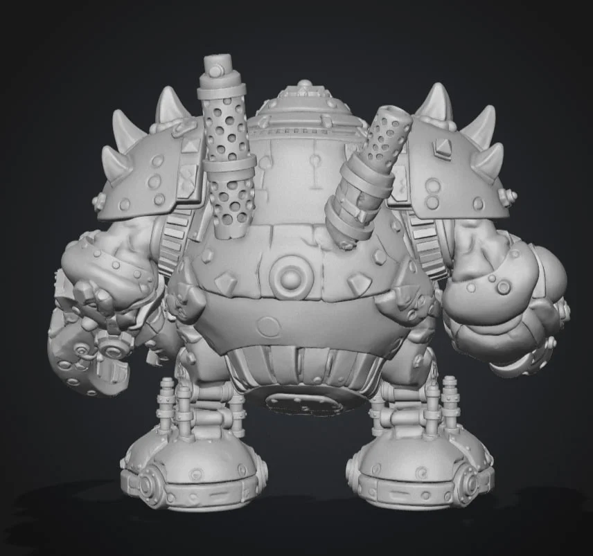 Фигурка толстого Мега-бота Krumpin Warhammer 40000 - миниатюра 3