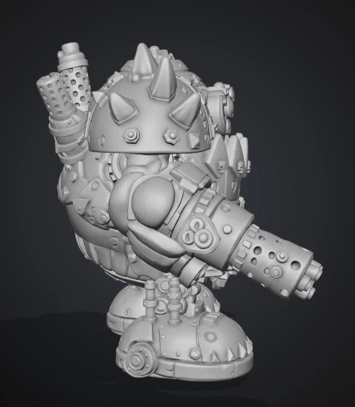 Фигурка толстого Мега-бота Krumpin Warhammer 40000 - миниатюра 5