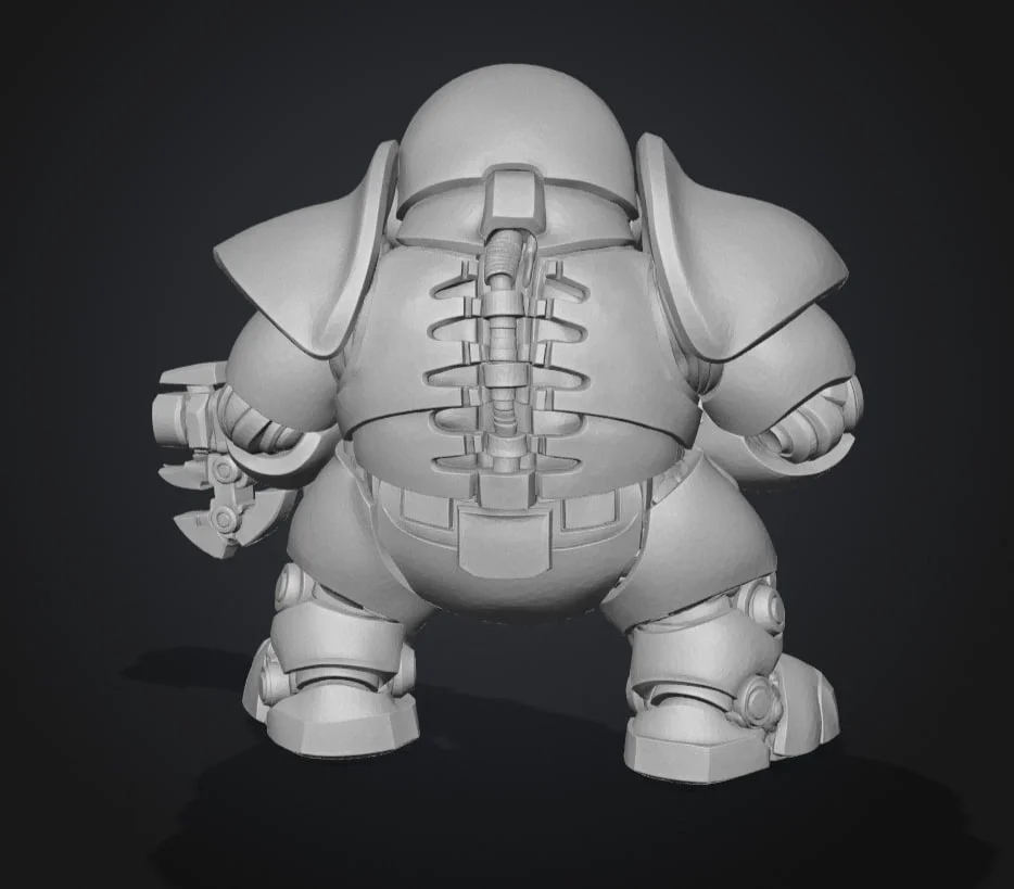 Фигурка толстого Некрона Warhammer 40000 - миниатюра 3