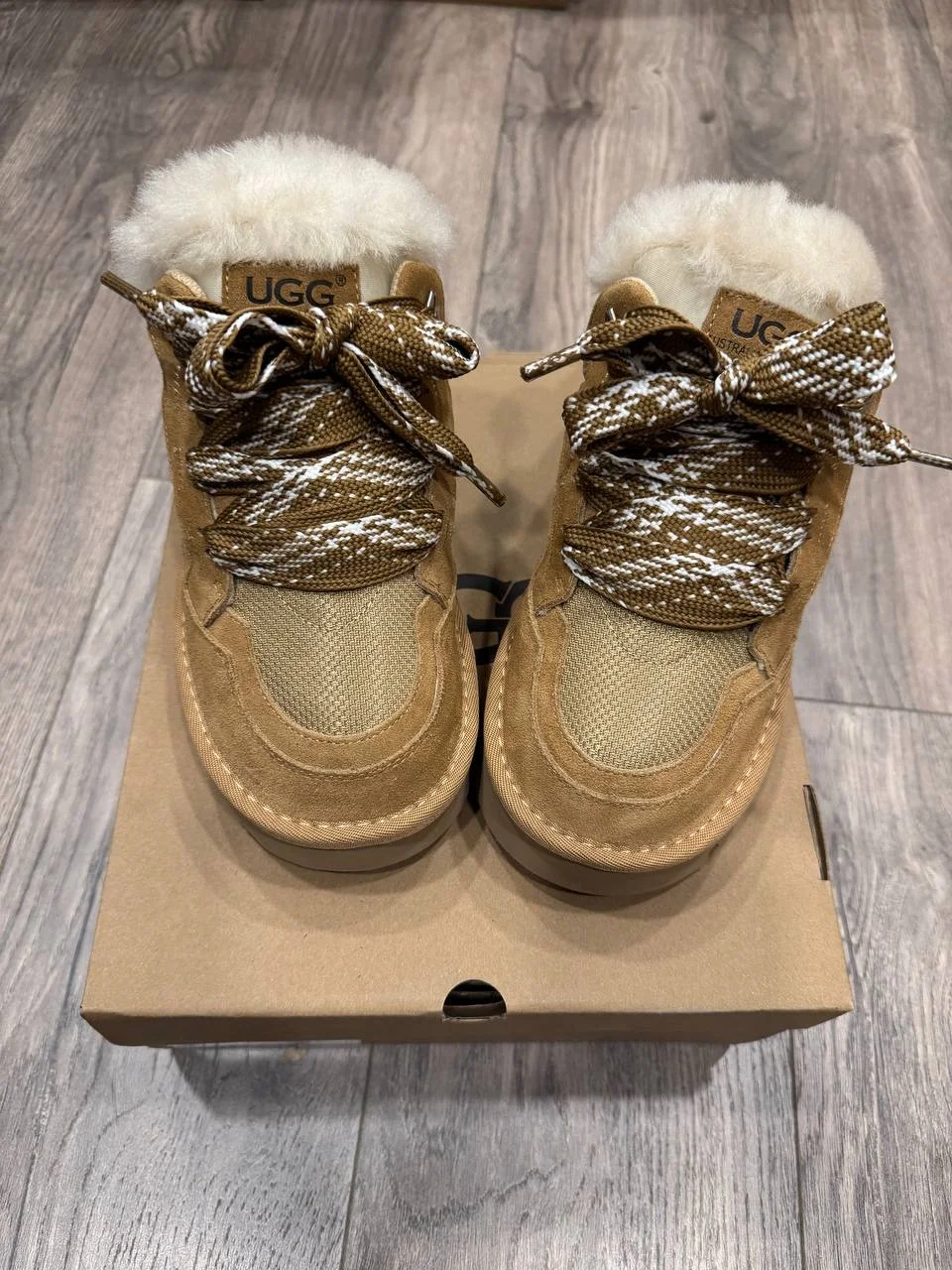 Кроссовки UGG Lowmel Коричневые - изображение 1