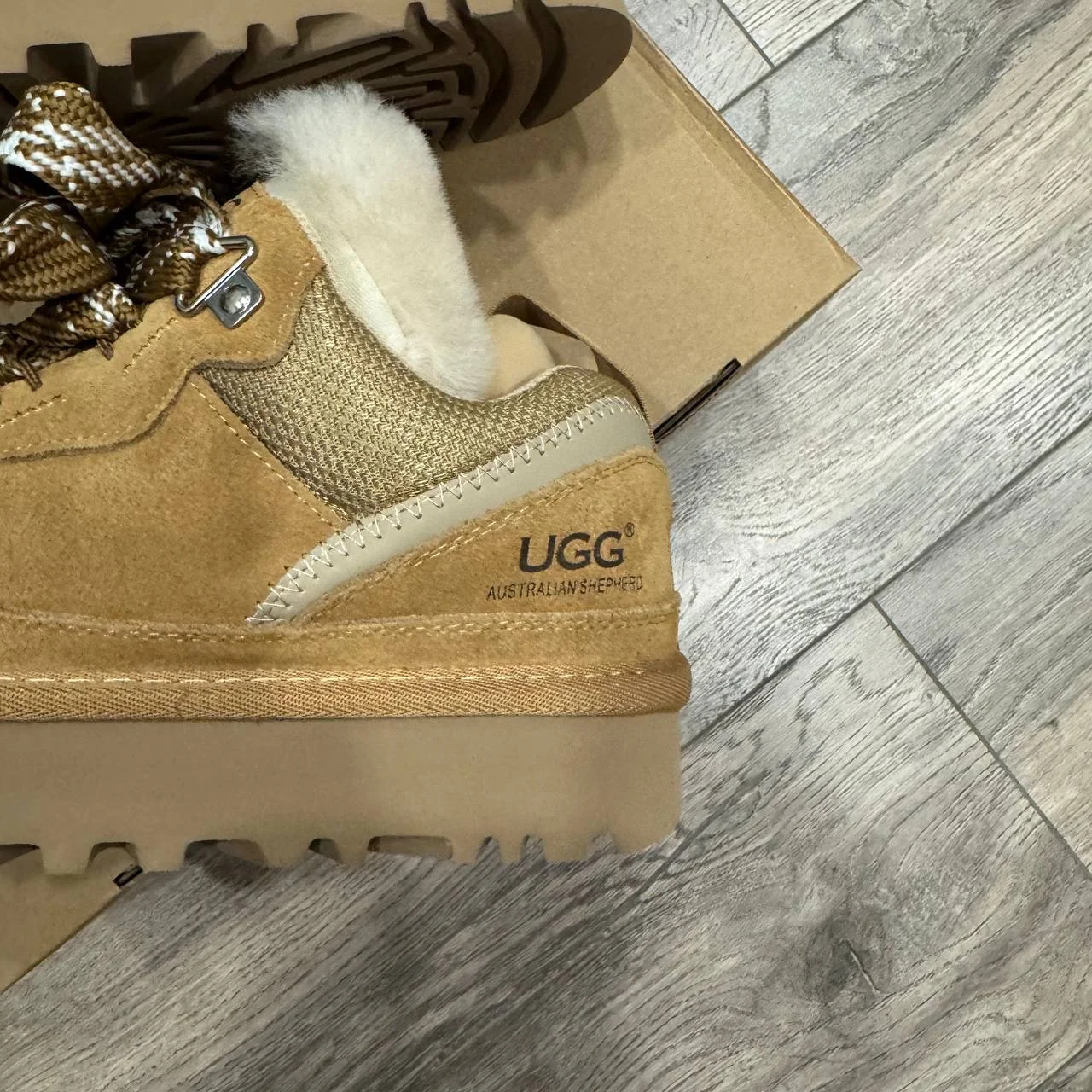 Кроссовки UGG Lowmel Коричневые - миниатюра 4