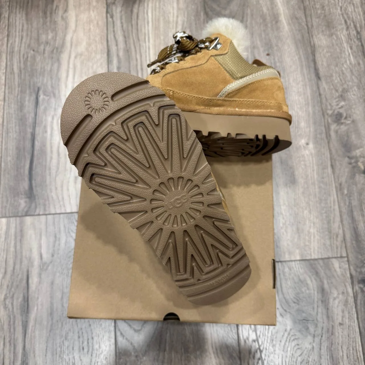 Кроссовки UGG Lowmel Коричневые - миниатюра 5