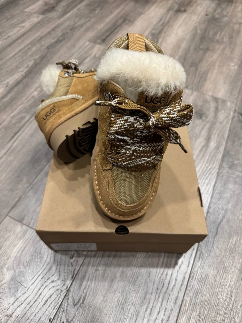 Кроссовки UGG Lowmel Коричневые - миниатюра 6