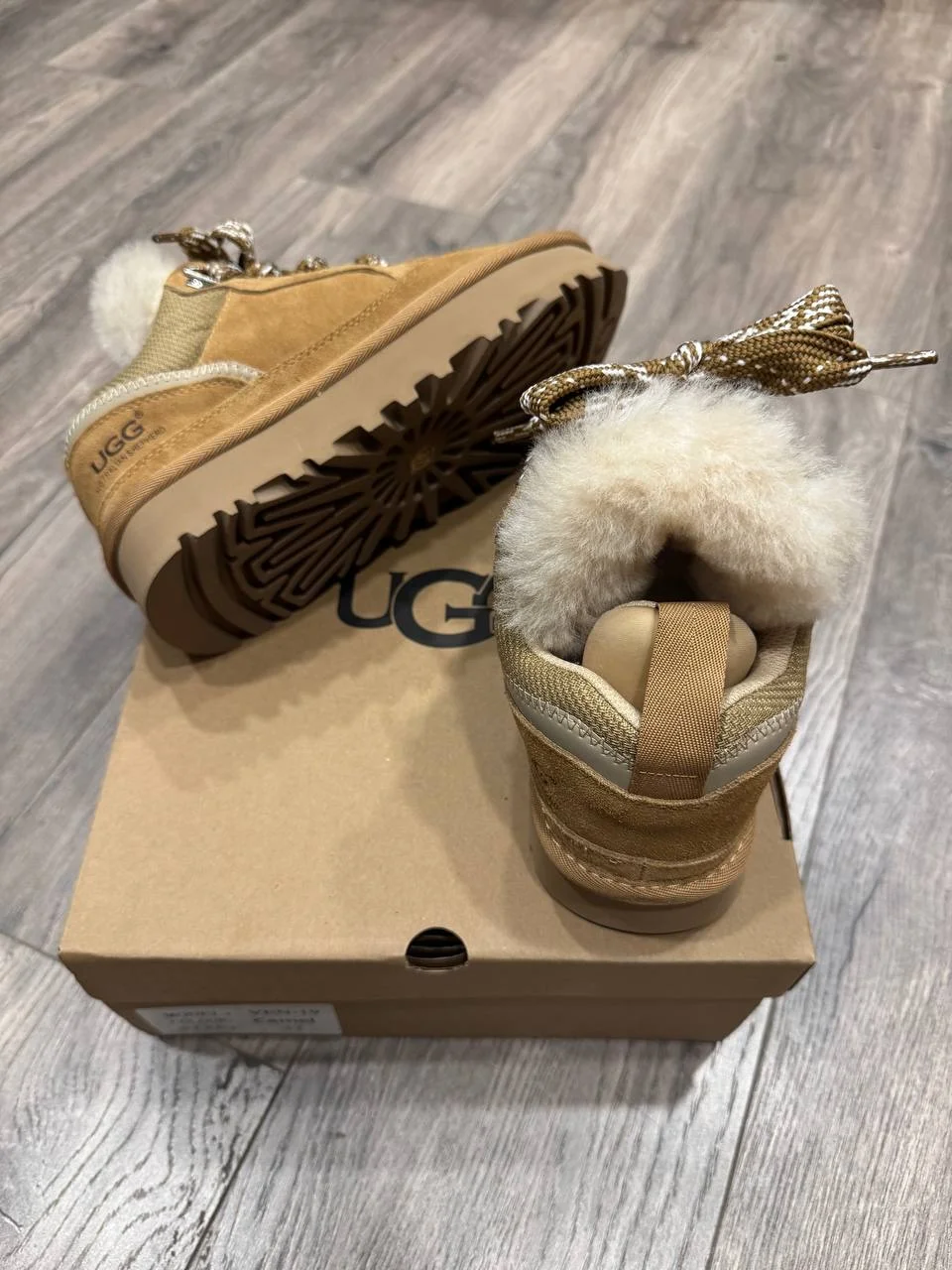 Кроссовки UGG Lowmel Коричневые - миниатюра 8