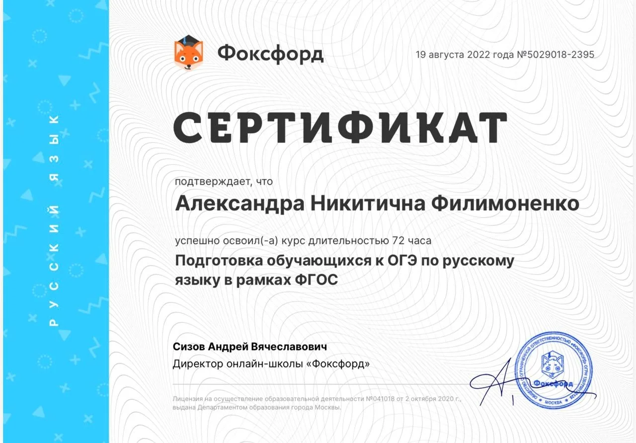 Репетитор по русскому языку онлайн - миниатюра 4