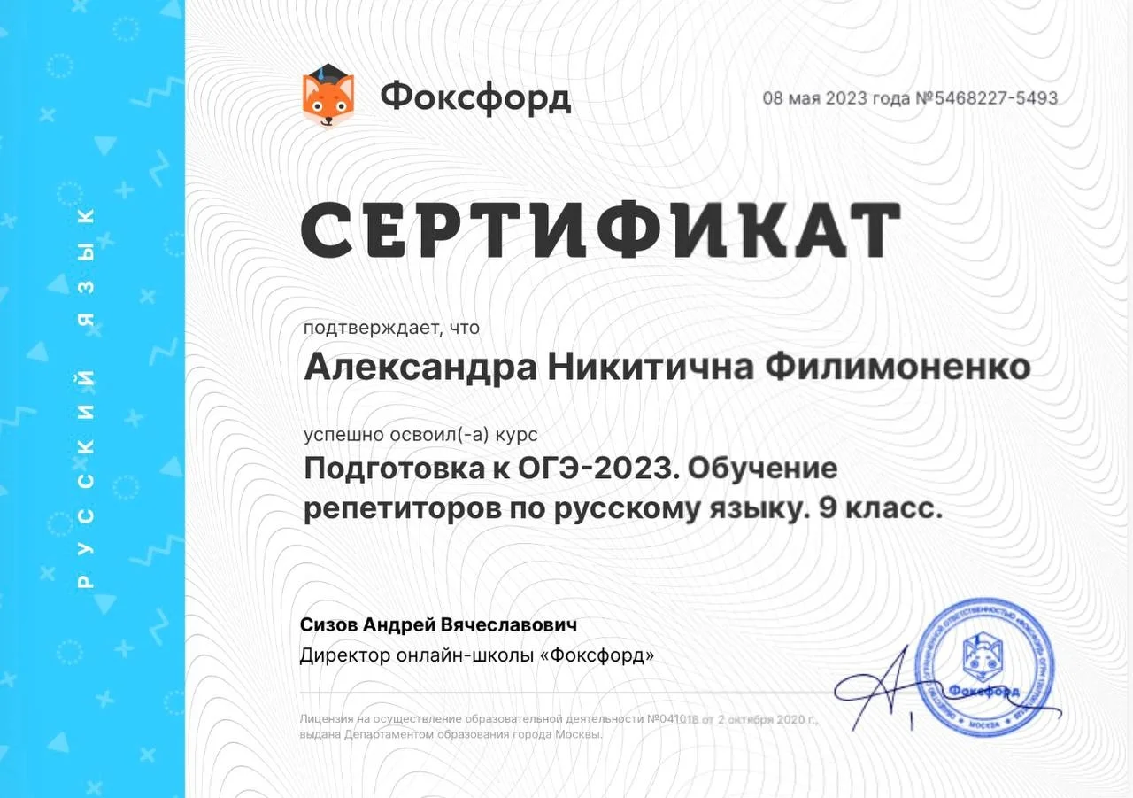Репетитор по русскому языку онлайн - миниатюра 5