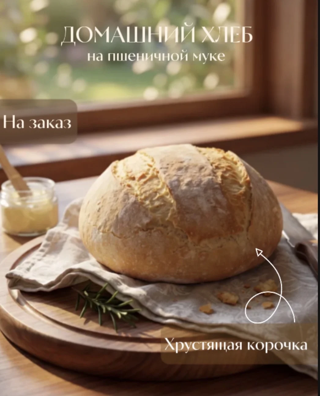 Домашний хлеб на пшеничной муке - изображение 1