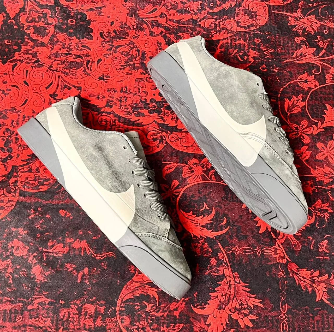 Кеды Nike Blazer серые - миниатюра 5