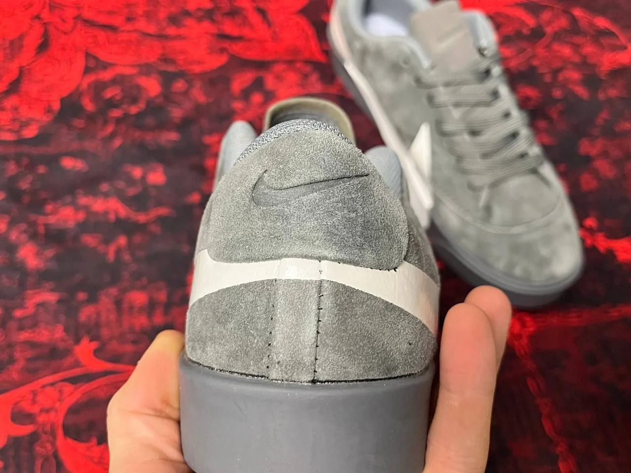 Кеды Nike Blazer серые - миниатюра 7