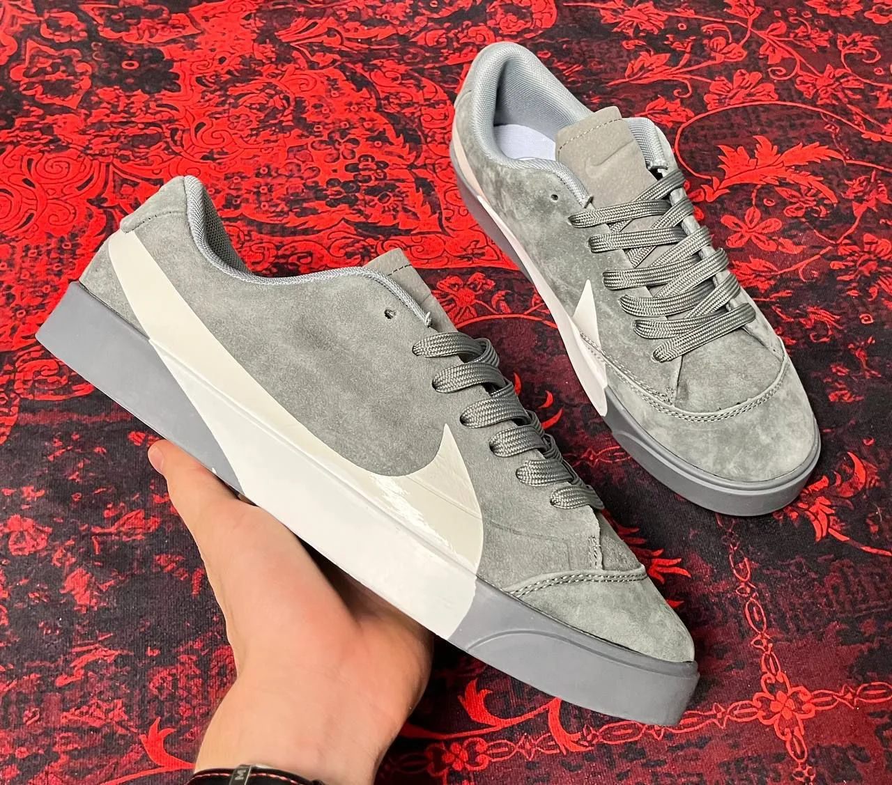 Кеды Nike Blazer серые - миниатюра 8