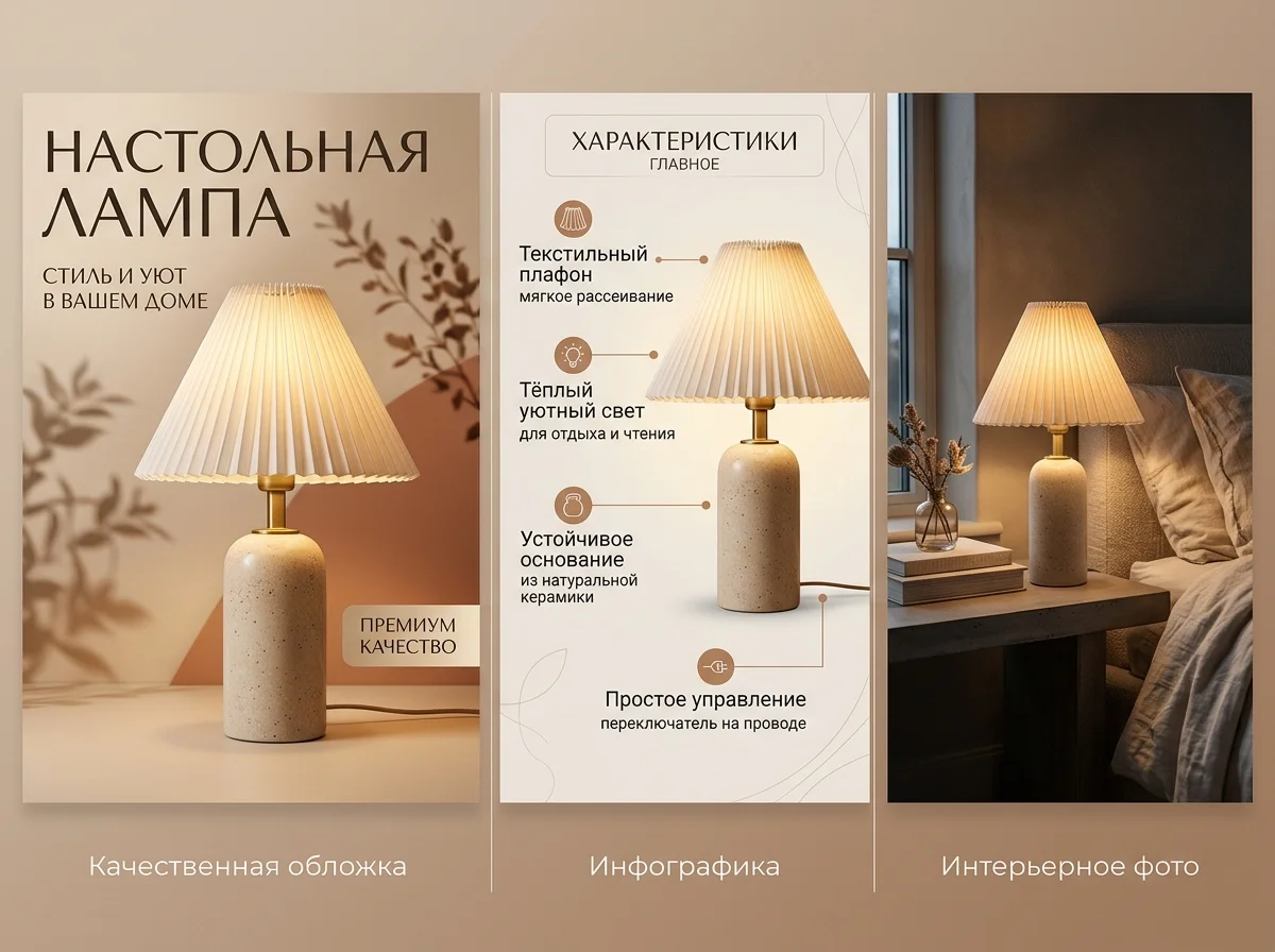 Инфографика карточки товара для Wildberries, Ozon, Авито - миниатюра 3