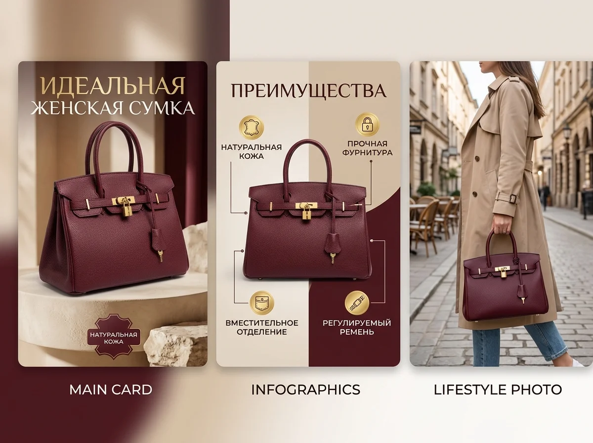 Инфографика карточки товара для Wildberries, Ozon, Авито - миниатюра 5