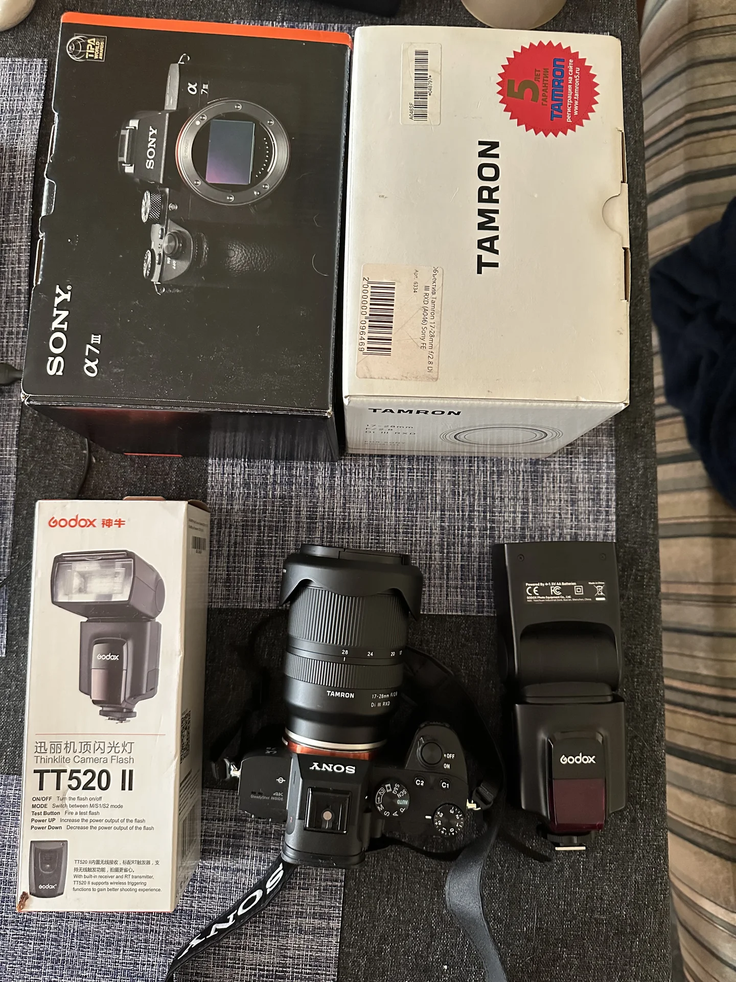 Фотоаппарат sony a7 iii с объективом и вспышкой - миниатюра 4