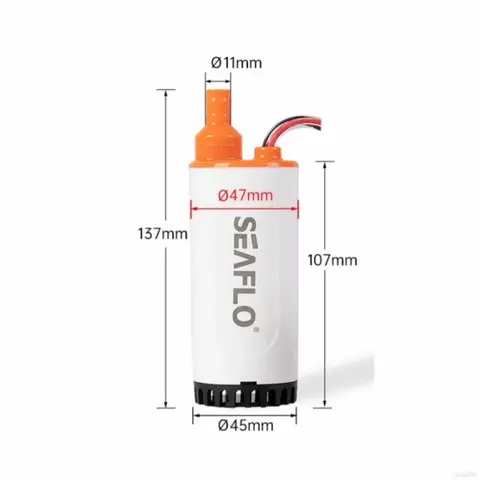 Насос Seaflo 12V, 21л/мин, погружной, для рв