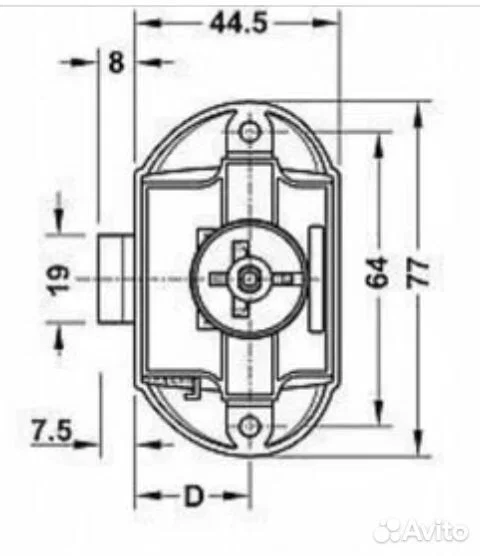 Push lock нажимной для автодома - миниатюра 5
