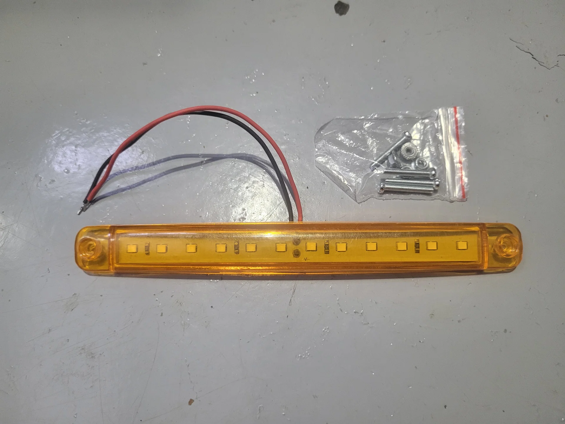 Габаритный огонь H‑CL, 12 LED, жёлтый, 12–24 В - изображение 1