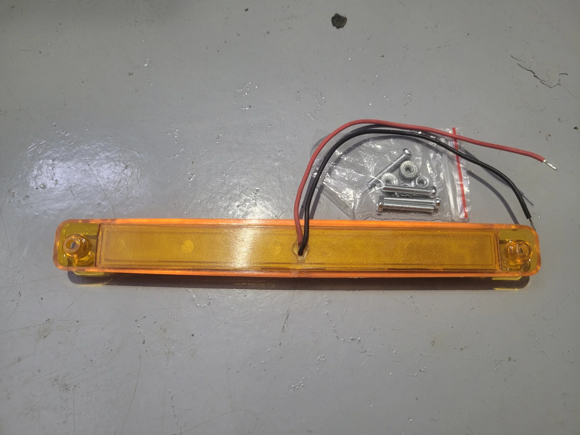 Габаритный огонь H‑CL, 12 LED, жёлтый, 12–24 В - миниатюра 3