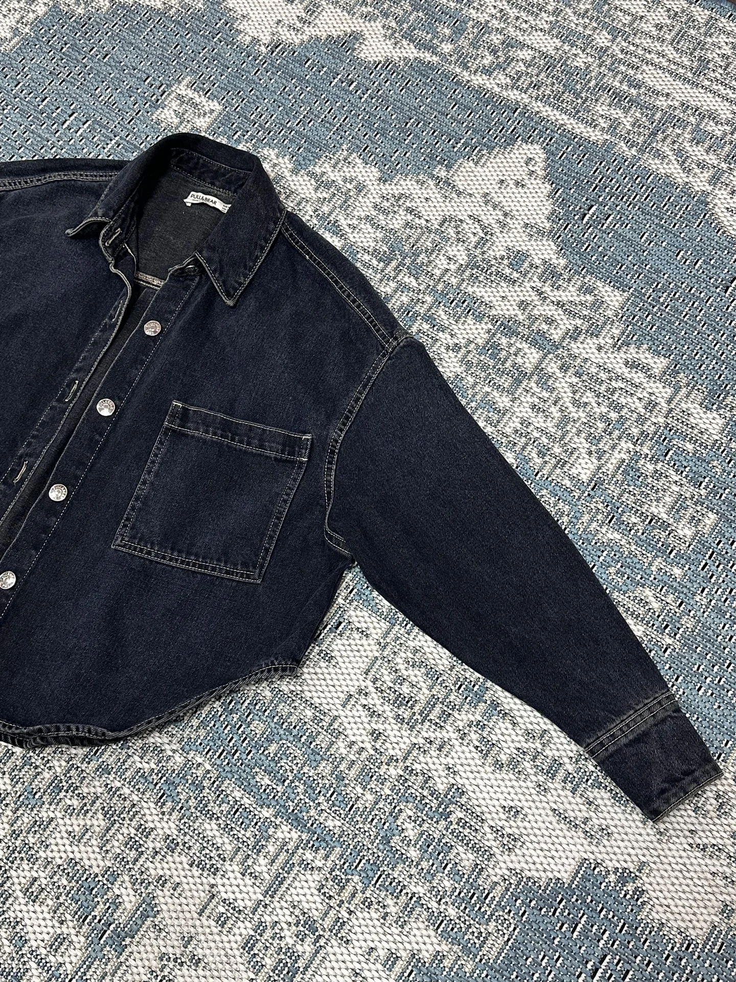 Джинсовая рубашка/джинсовка Pull Bear - миниатюра 3