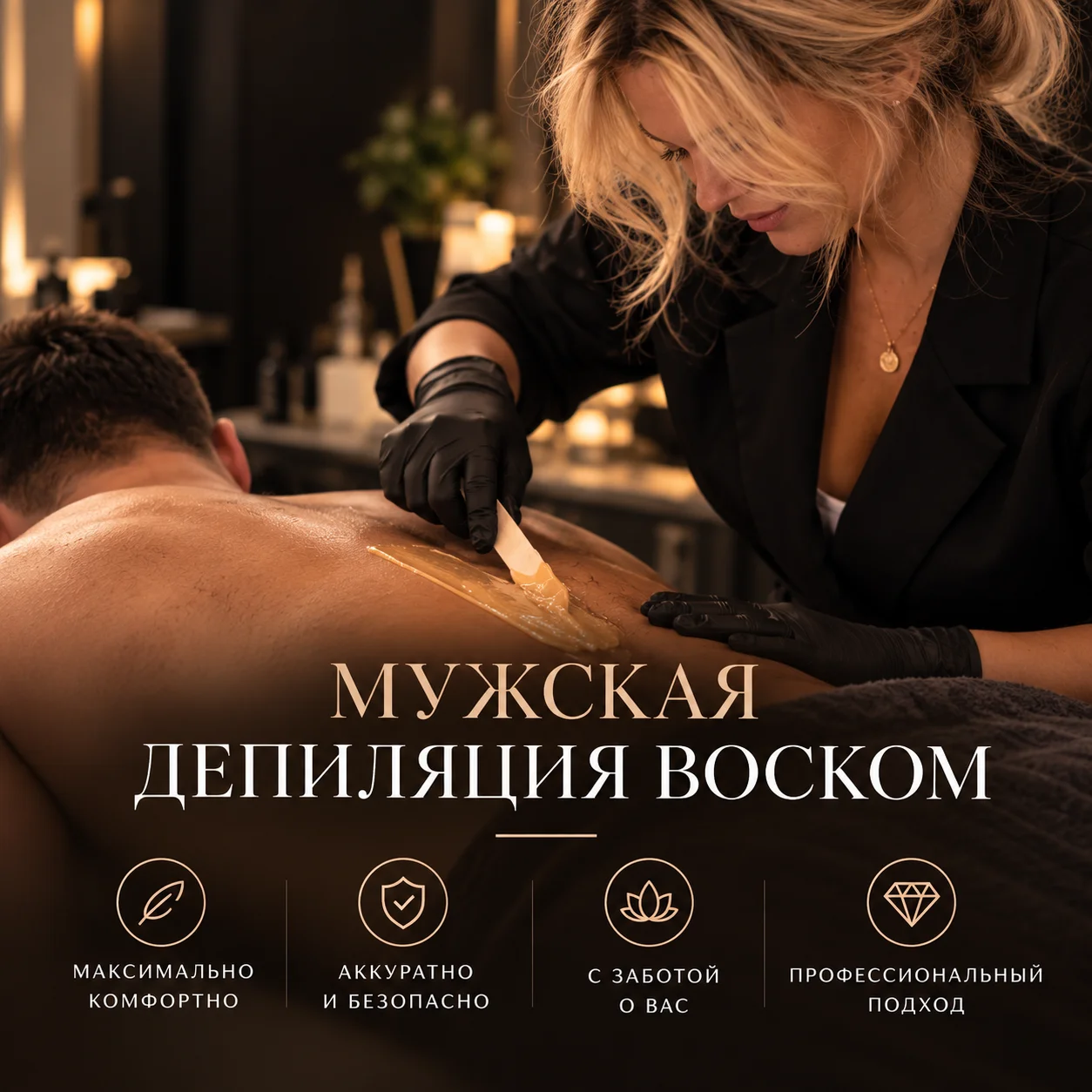 мужская восковая депиляция - изображение 1