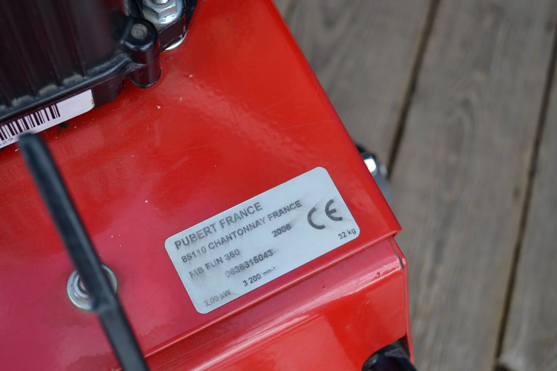 Культиватор бензиновый Pubert MB FUN 350, 3.5 л.с - миниатюра 2