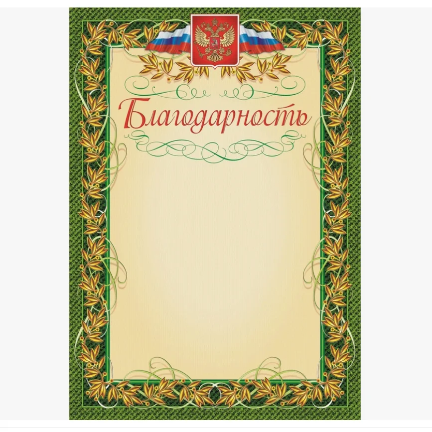 Благодарность А4 - изображение 1