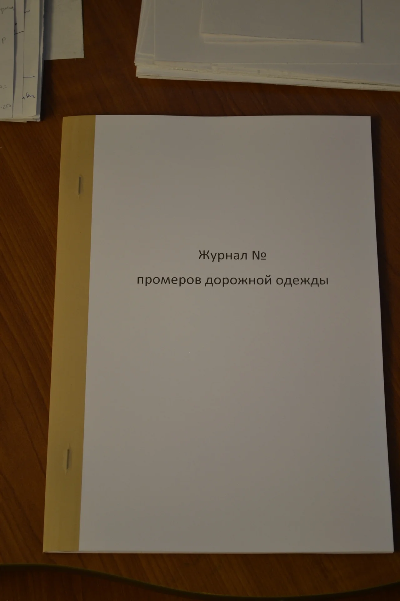 Журнал промеров дорожной одежды - изображение 1