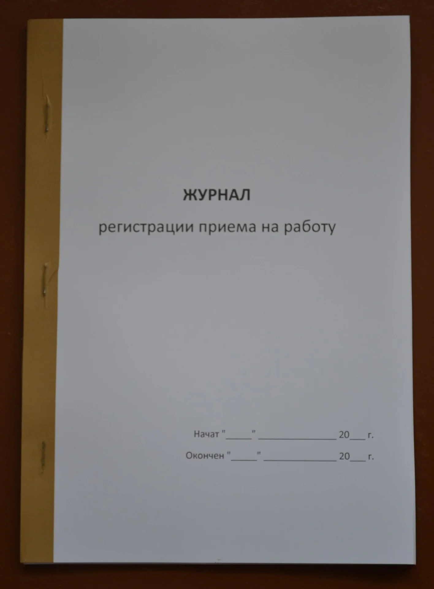 Журнал регистрации приема на работу - изображение 1