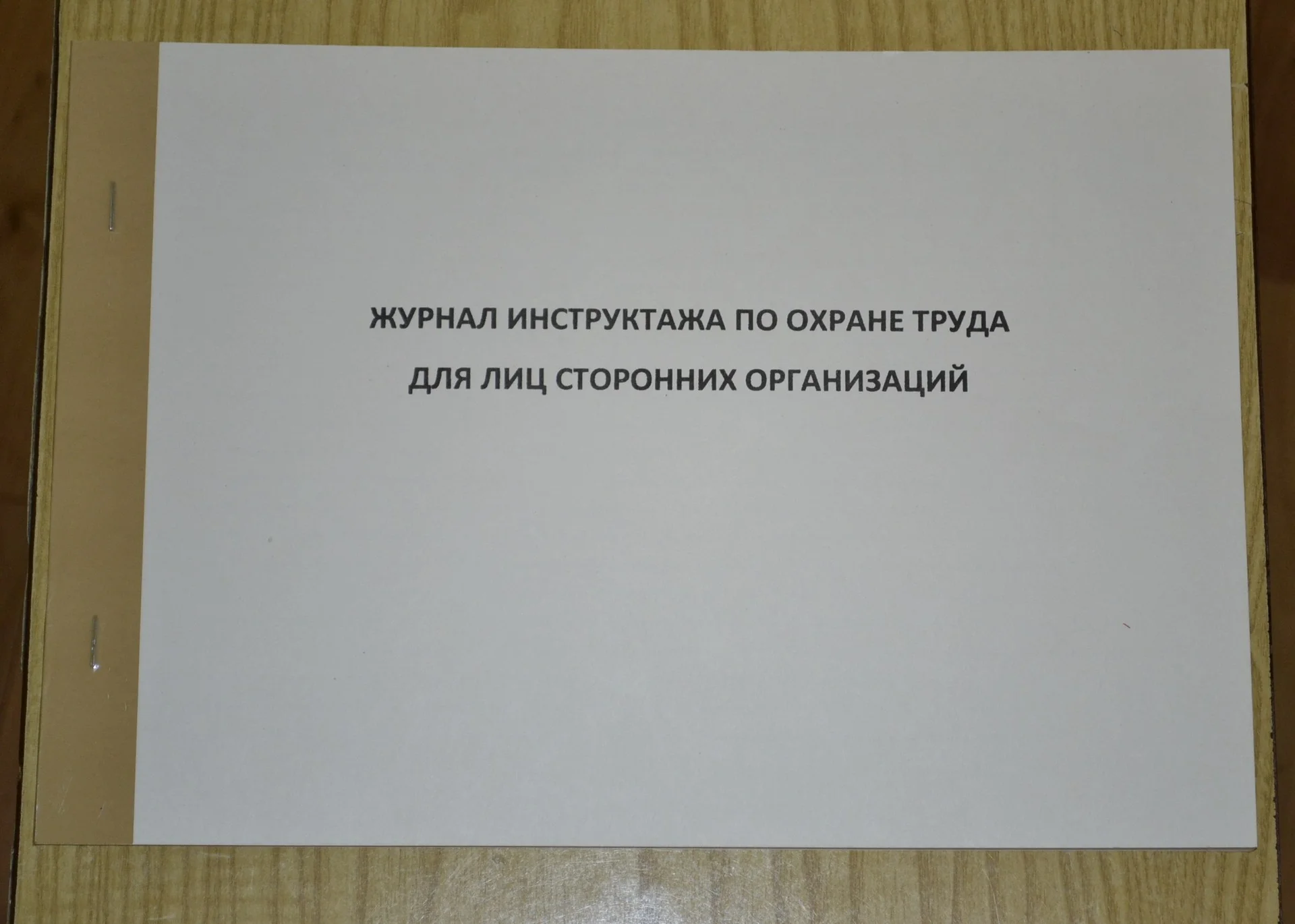 Журнал инструктажа по охране труда для лиц - изображение 1