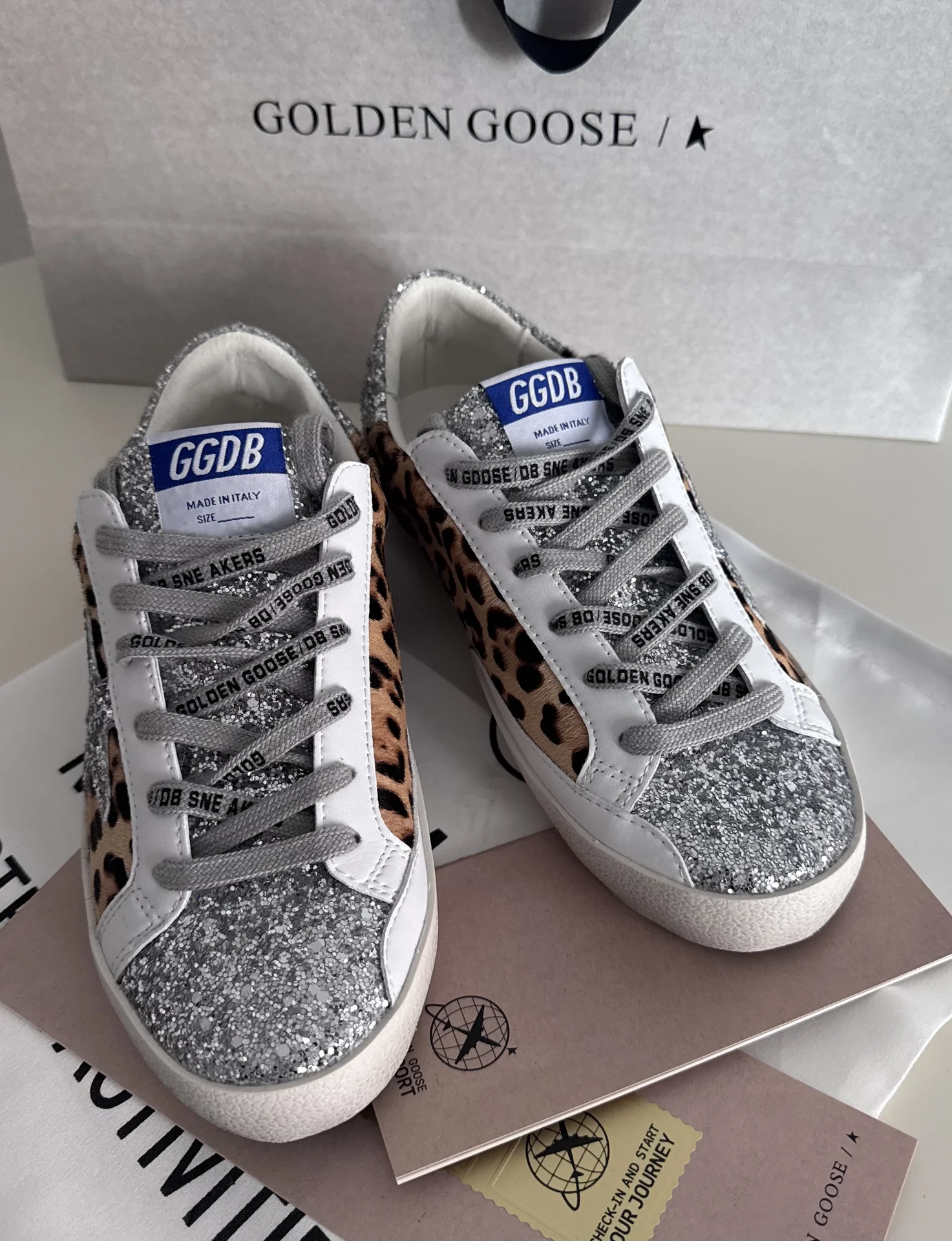 кроссовки GOLDEN GOOSE Superstar Glitter женские - миниатюра 2
