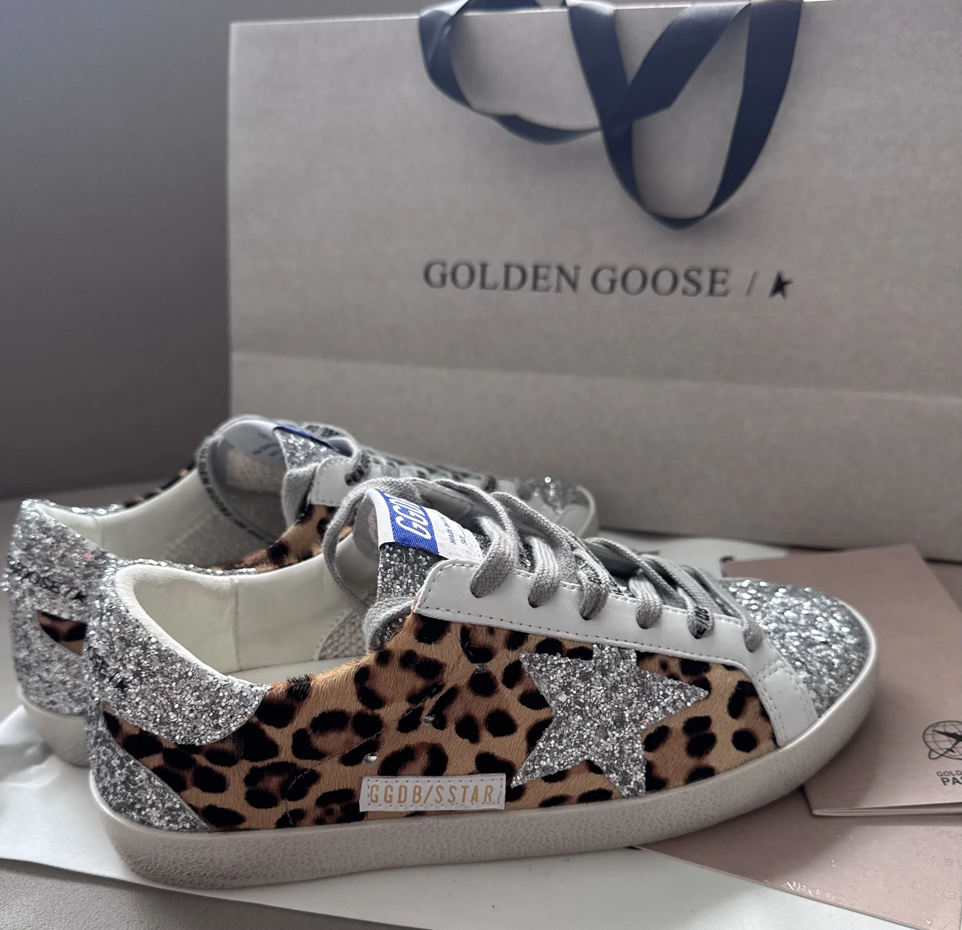 кроссовки GOLDEN GOOSE Superstar Glitter женские - миниатюра 3