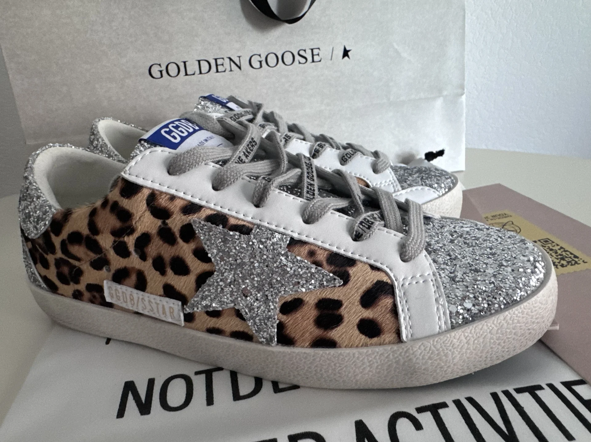 кроссовки GOLDEN GOOSE Superstar Glitter женские - миниатюра 4
