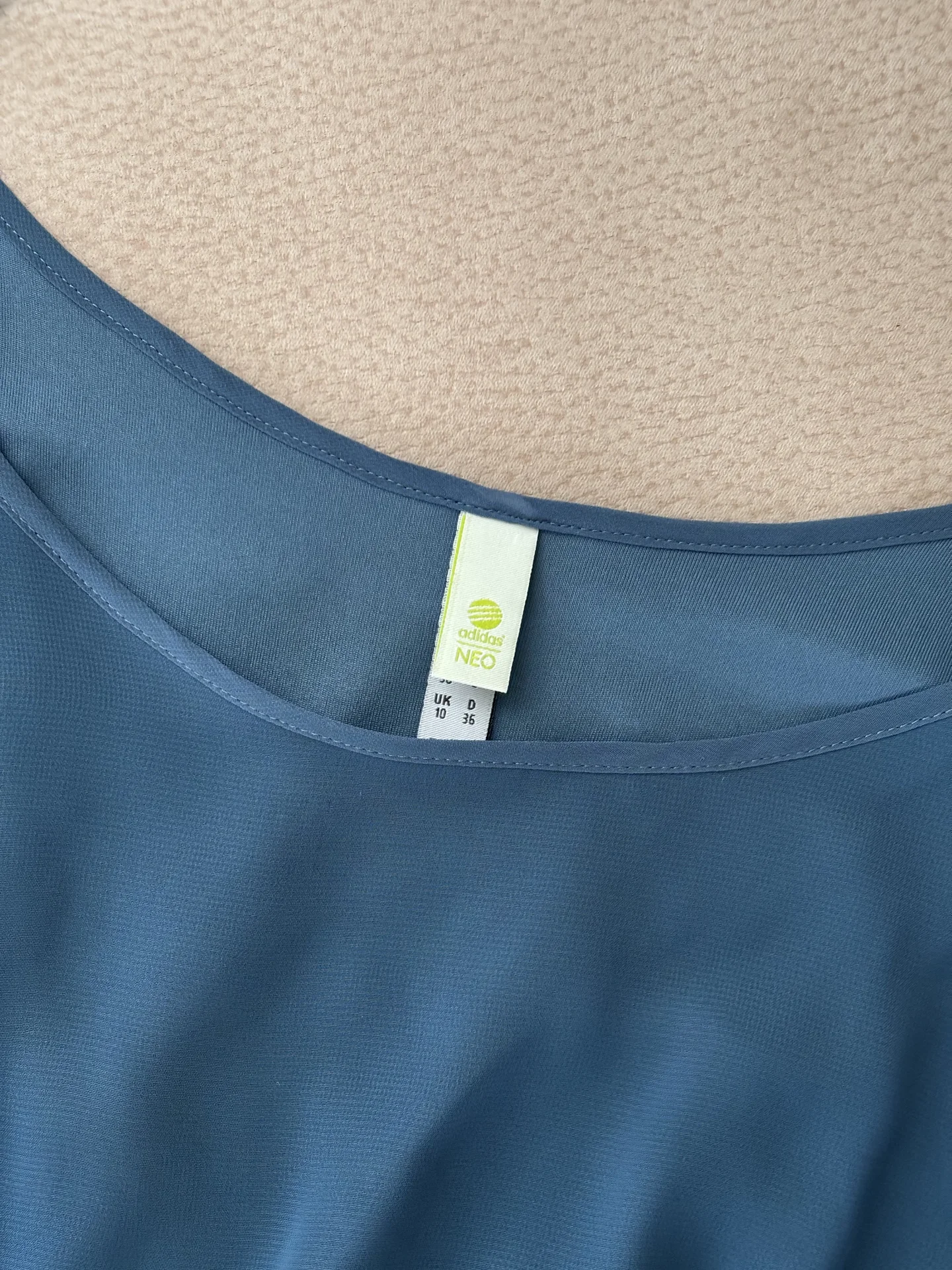 Платье Adidas NEO синее с асимметричным подолом, S - миниатюра 3