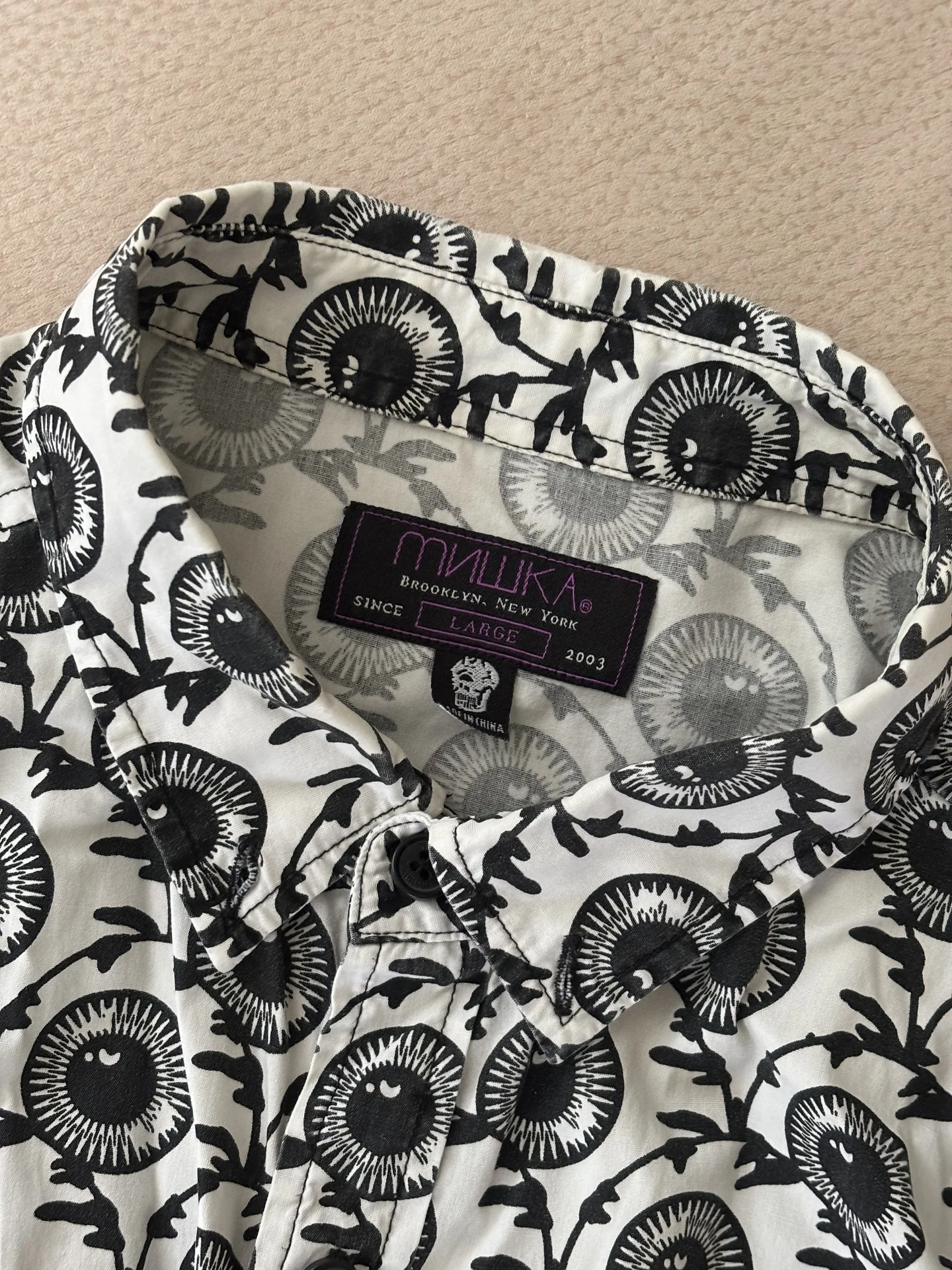 Рубашка Mishka NYC с фирменным eyeball-принтом, ун - миниатюра 3