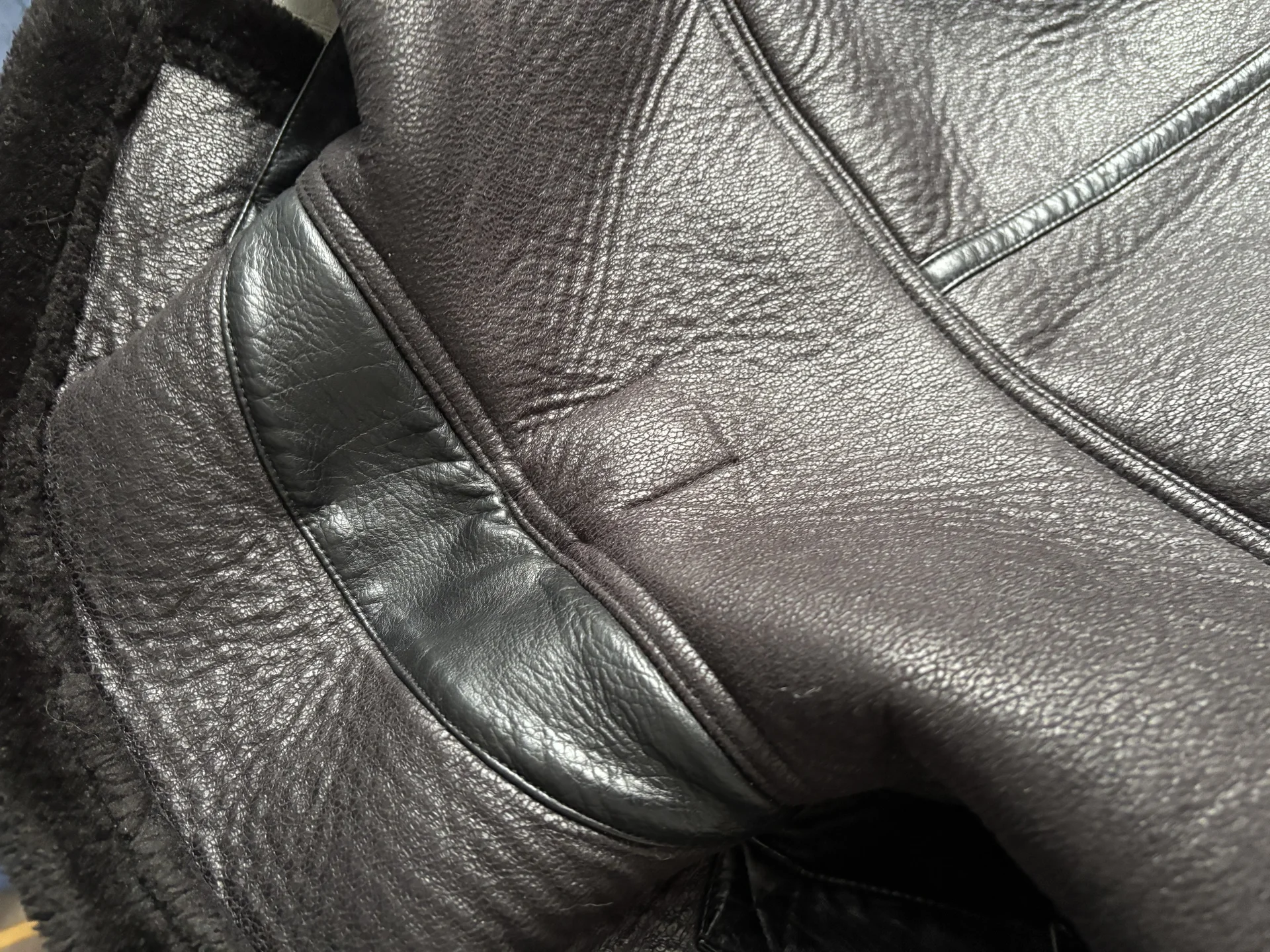 Дубленка демисезон Lime, авиатор,42-44, черная - миниатюра 3