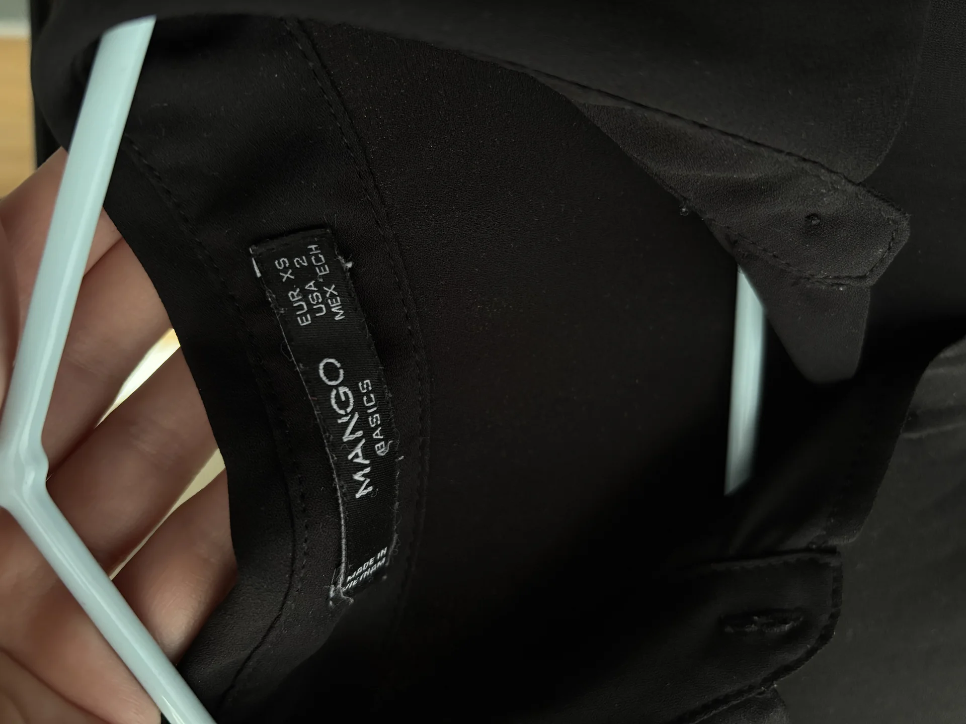 Черная свободная рубашка Mango, XS - миниатюра 2