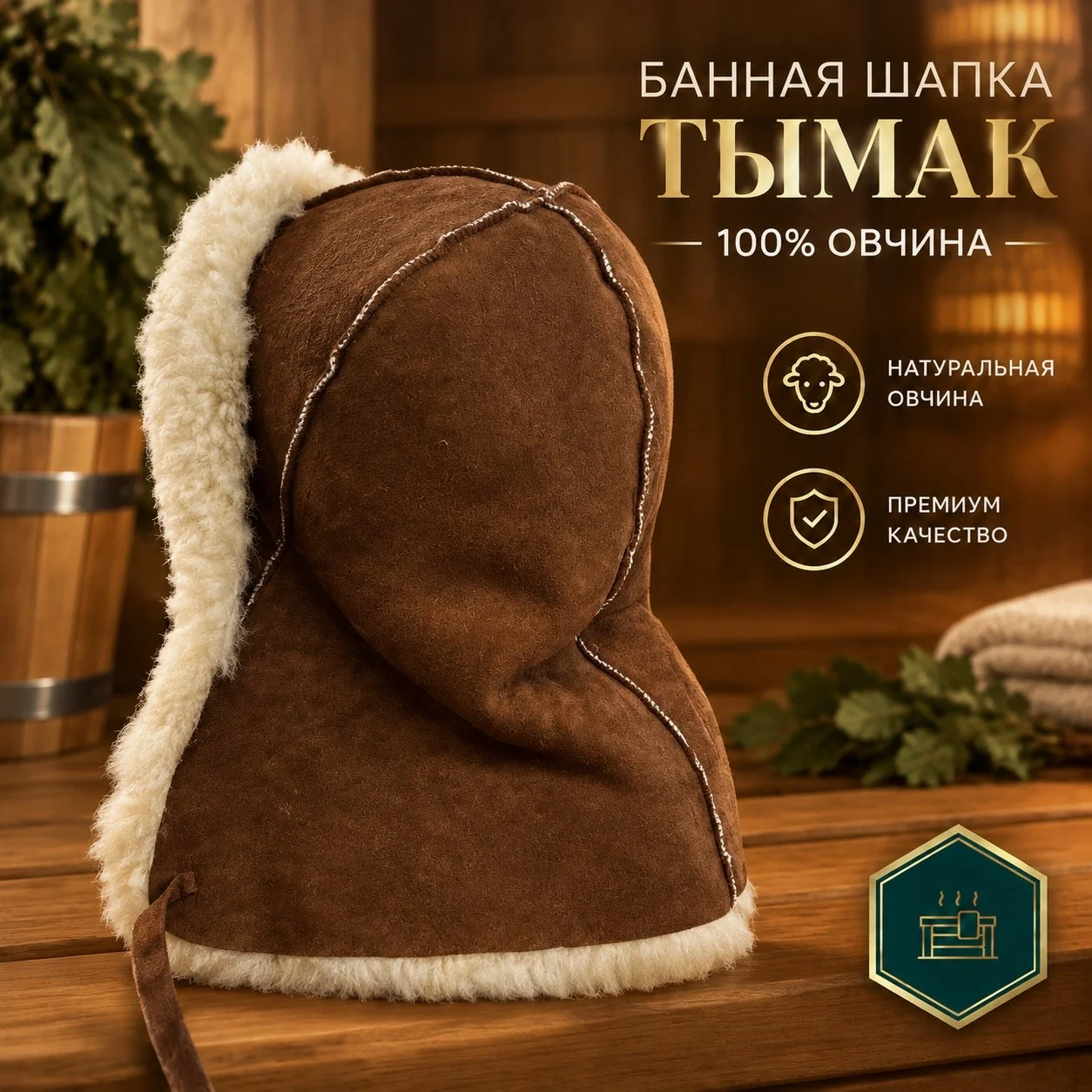 Банная шапка - миниатюра 2