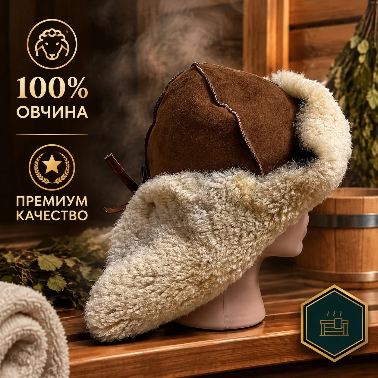 Банная шапка - миниатюра 4