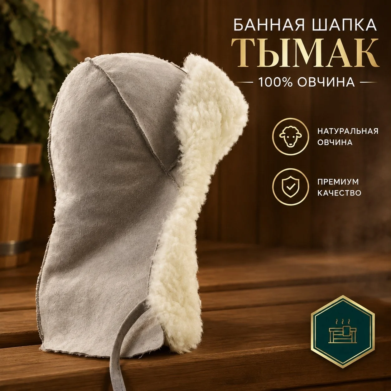 Банная шапка - миниатюра 6